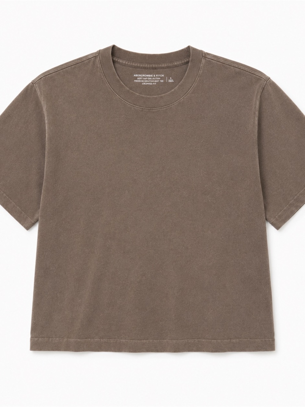 Abercrombie & Fitch Heavyweight Cropped Tee
